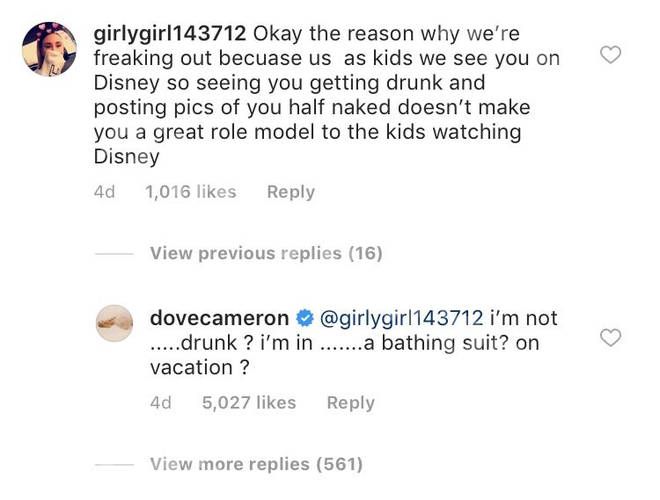 Dove Cameron forsvarer sin bikini-video efter at have været kritiseret for at være 'for seksuel'